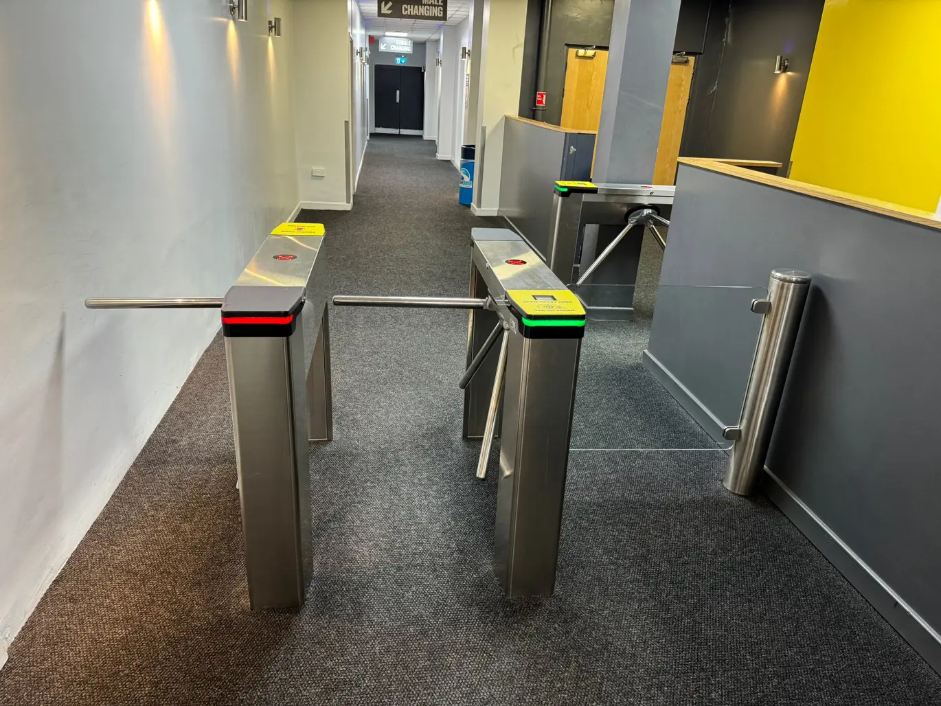 Tripod Turnstile at entrance