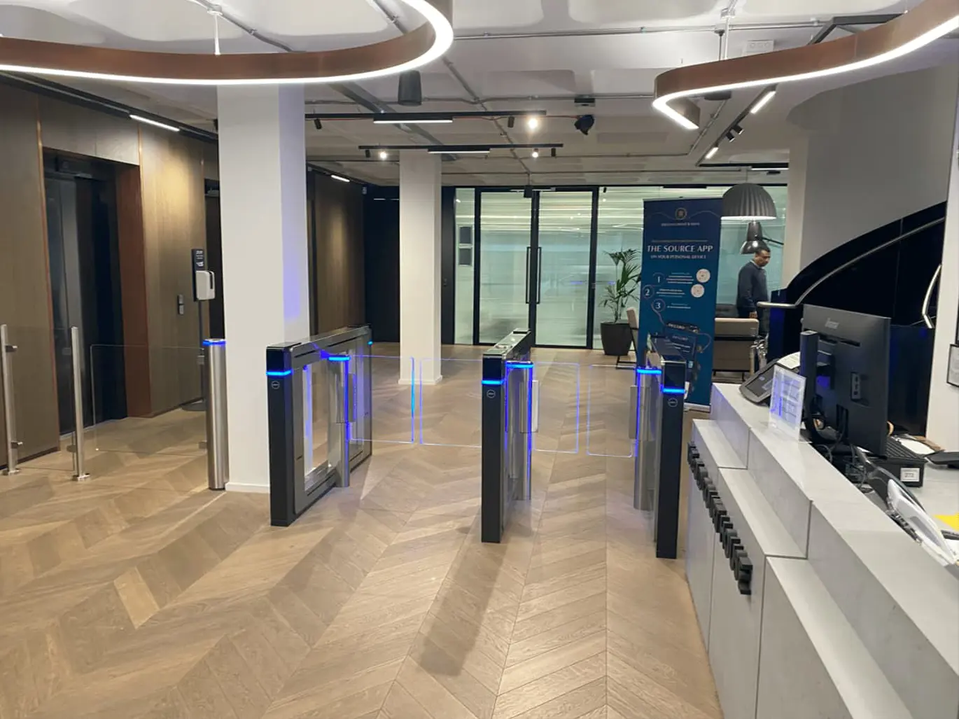 Speed Gates at Entrance for Access Control