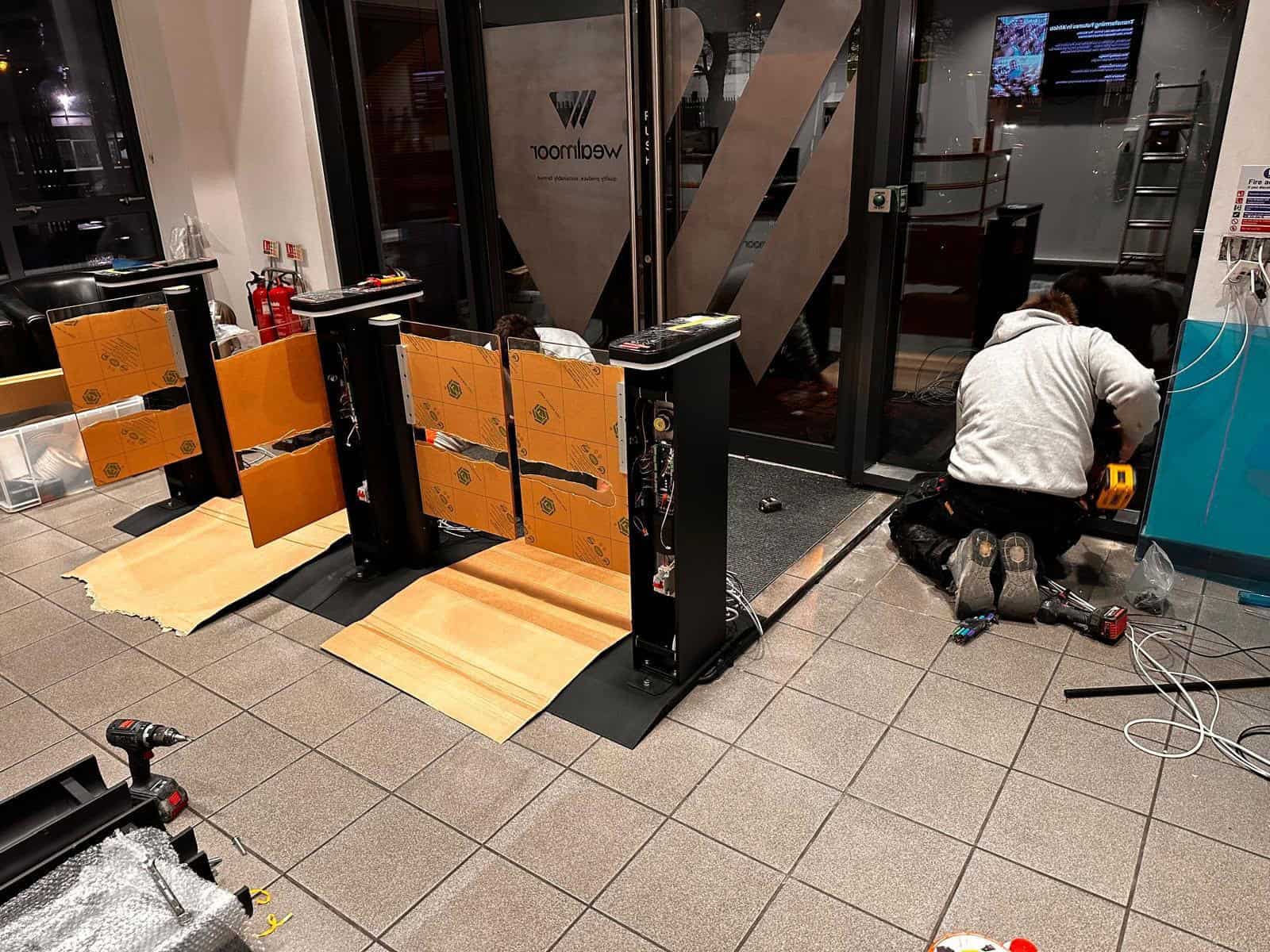 Professional Turnstiles Insallation