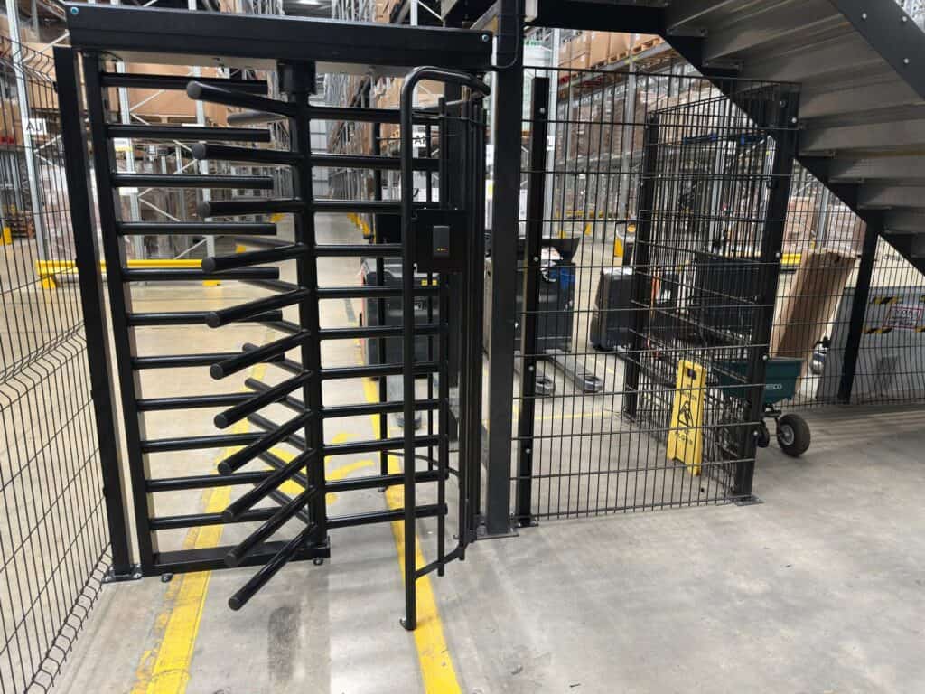 Full Height Turnstiles for EV Cargo: Warehouse Security & Perimeter Control 36 UK Turnstiles EV Cargo 1