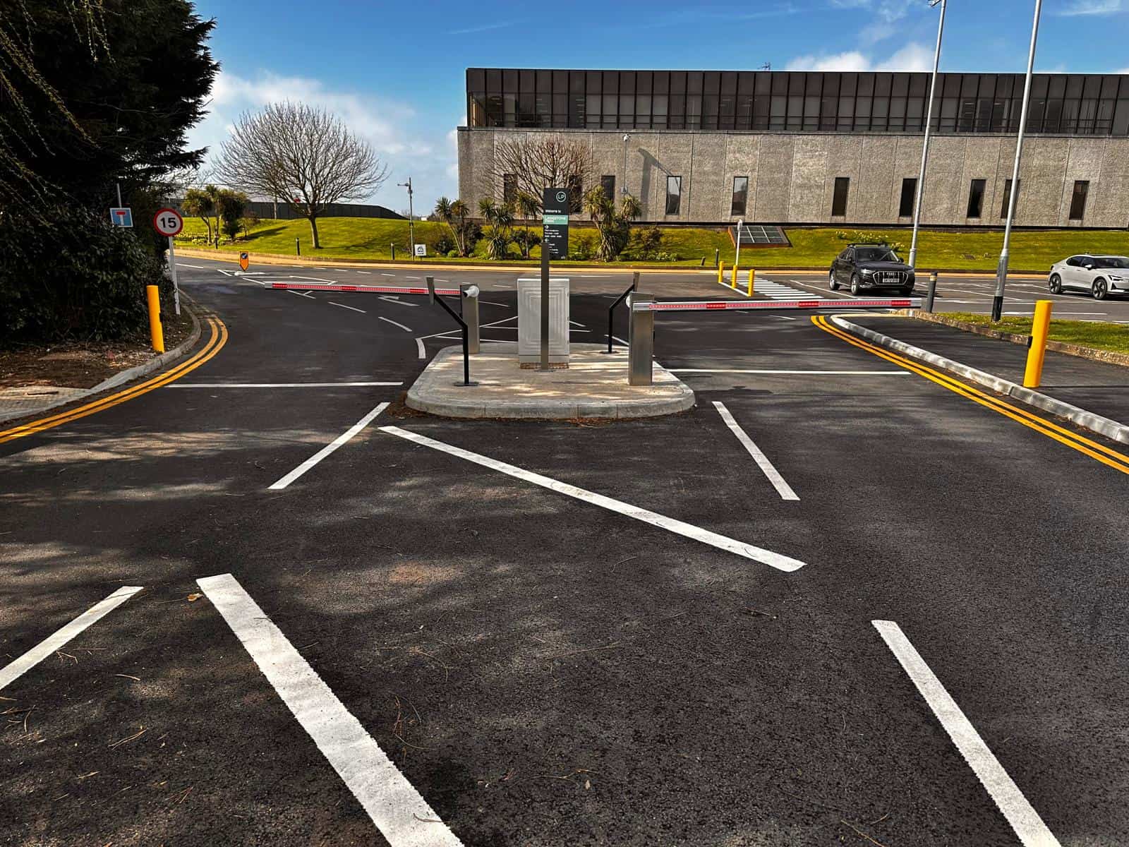 ANPR Camera Installation & Barrier Control: Langstone Park Business Centre 1 UK Turnstiles car park barrier installation